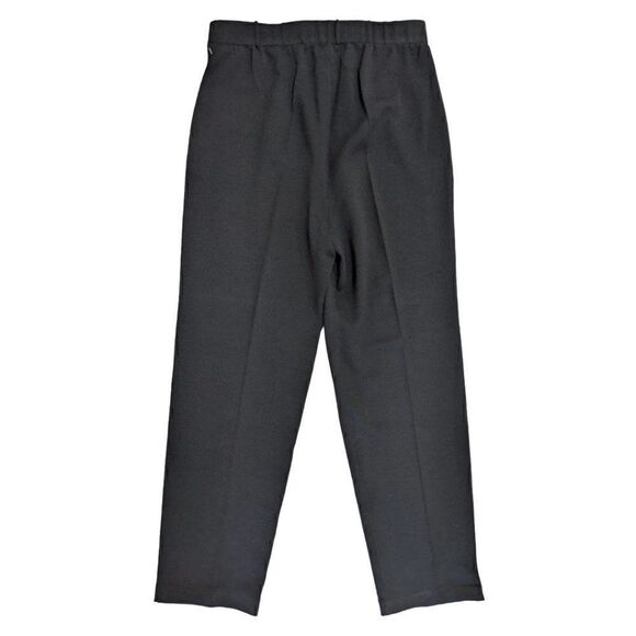 NWT TOULA Women's Black Wool Blend Textured Hand Knit Stretch Pants Size 10 - Picture 2 of 6